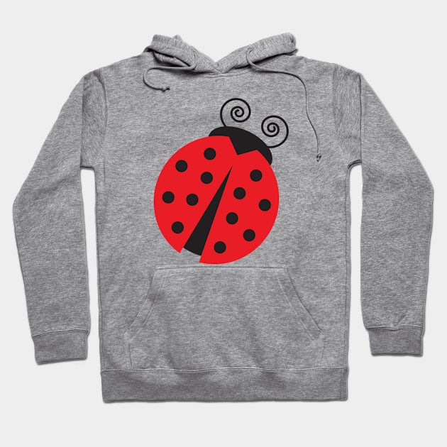 Cute Ladybug Hoodie by AntiqueImages